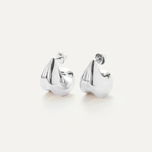 Jenny Bird Nouveaux Puff Earrings - Silver